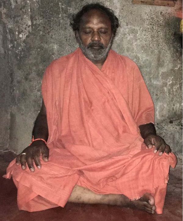 Guruji in meditation during his early years of sadhana